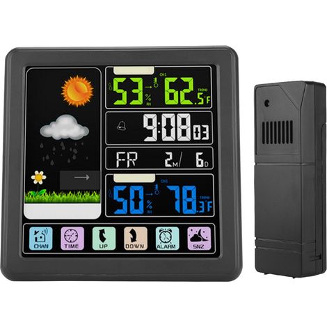 TS-3310 Multifunktionale drahtlose Touchscreen-Wetteruhr (1/5)