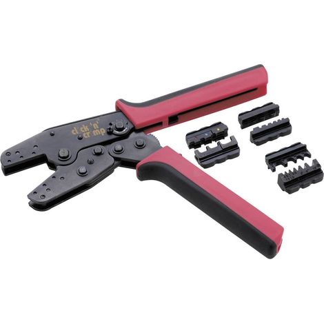 Cimco click 'n' crimp 106000 Kit di pinze a pressare 4 parti Capocorda isolato, Capocorda non isolato, Boccola 0.5 fino