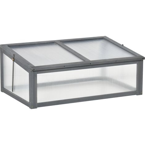 Mini-Gewächshaus, Kleines Gewächshaus für den Garten, mit PC-Platten, Gute Lichtdurchlässigkeit, 100L x 65B x 40H cm