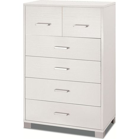 Mobile 4 + 2 Cassetti 70L x 41P x h112 – Finitura Bianco Fiammato – Sarmog (1/5)