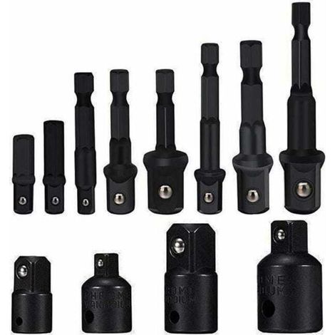 (Kit de 8 pièces) Adaptateurs pour cliquet et douilles, kit d'adaptateurs pour douilles, kit d'adaptateurs pour clés hexagonales (1/5)