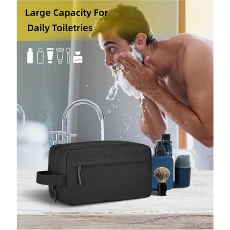 trousse portable étanche voyage che pour homme avec compartiments sec et humide, format portable les (1/5)