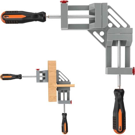 Serre-joints à angle droit (90 degrés), serre-joints d'angle pour le travail du bois, serre-joints à angle droit et serre-joints biseautés adaptés à la fabrication de cadres et de chevalets en bois. (1/5)