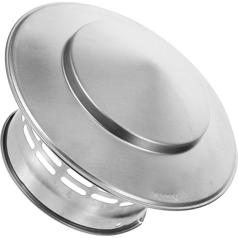 Chapeau de Cheminée et Design Créatif en Acier Inoxydable Argenté Résistance à Pression Couverture Anti-pluie pour Ventilation de Toit pour Fireplace (1/5)