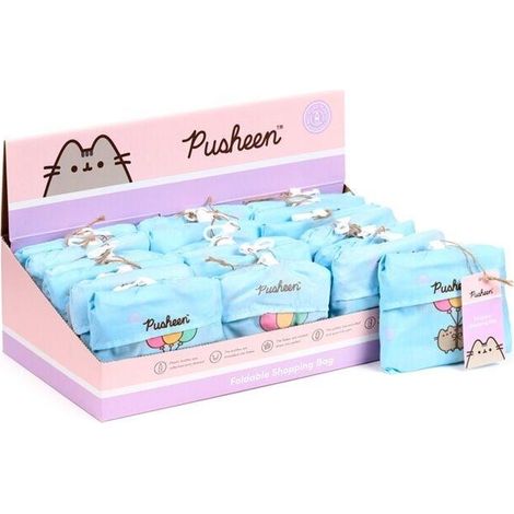 Pusheen-Luftballons Faltbare Einkaufstasche