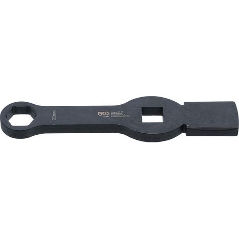 Llave estrella de impacto hexagonal con 2 caras de golpe 22 mm (1/2)