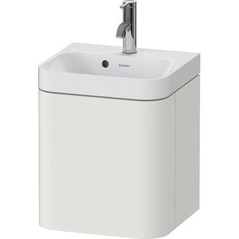 Set lavabo HAPPY D.2 PLUS 400x360mm senza foro per il miscelatore, bianco opaco