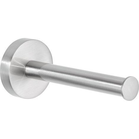 tesa Nooblesse Ersatzrollenhalter für Toilettenpapier, verchromt - zur Wandbefestigung ohne Bohren, inkl. Klebelösung - 50 mm x 50 mm x 125 mm (1/5)