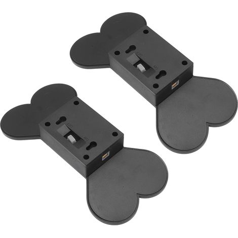 Lot de 2 appliques solaires murales étanches à lumière chaude en ABS pour la décoration de jardin et de cour (1/5)