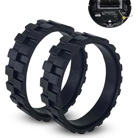 Neumático de repuesto für iRobot Roomba. Compatible con las series 500, 600, 700, 800 y 900 S e i, con goma antideslizante de alto agarre. Fácil instalación. (1/4)