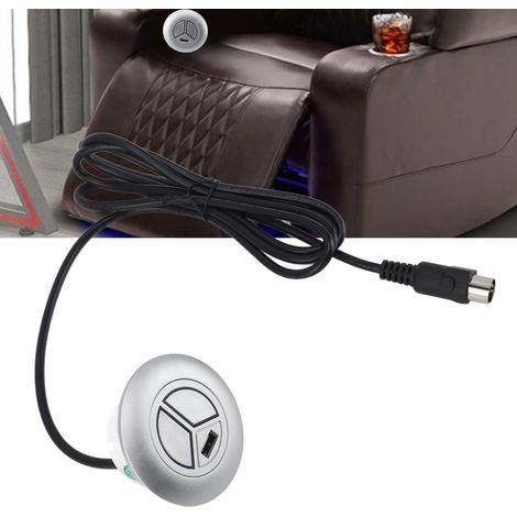 Manuelle Fernbedienung mit USB-Anschluss für Relaxsessel, 5V 2,4A 5-poliger Schalter für Motorantrieb (1/5)