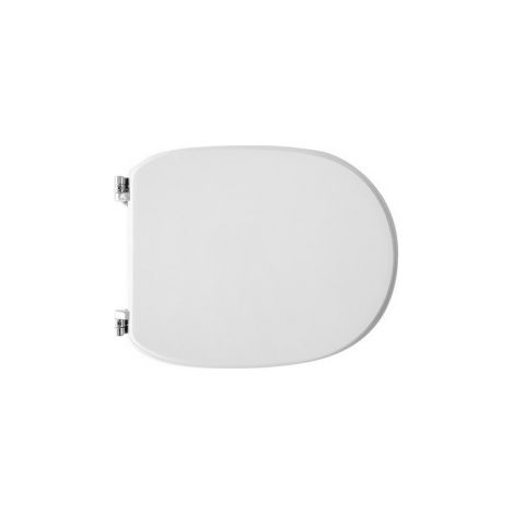 Abattant WC pour WC Vitruvit Alba Abattant WC 40,5-43 x 34,8 cm avec charnie'res re'glables et sie'ge en fonte de bois