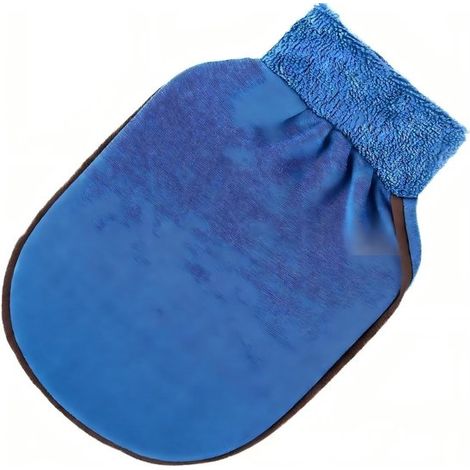 Guanti esfolianti (uno)，Guanti da bagno per scrub profondo，Rimozione delle cellule morte della pelle，Rimozione della cheratosi，2215 cm，blu (1/5)