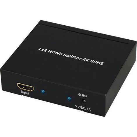 Câble HDMI - SECOMP - 14.99.3582 - 4K 4096x2160 - 3840x2160 - Noir (voyant statut) (1/4)