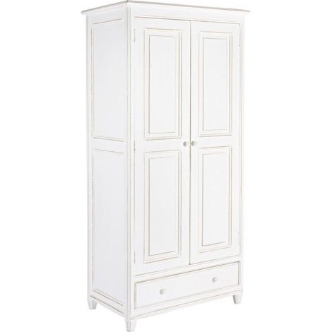 Armadio "Colette" in legno di mango, da 2 ante e 1 cassetto da 90 x 55 x 190 cm (1/5)