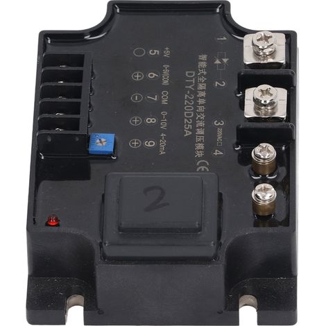 Régulateur de tension monophasé isolation totale module à thyristor entrées multi-signal 0-5V 0-10V 4-20mA AC220V 25A pour charge résistive (1/5)