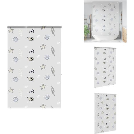 Store enrouleur de douche avec cassette largeur du tissu 146 cm - Store Enrouleur De Douche - Stores Enrouleurs De Douche - Store De Douche - Rideau De Douche Enroulable (1/5)