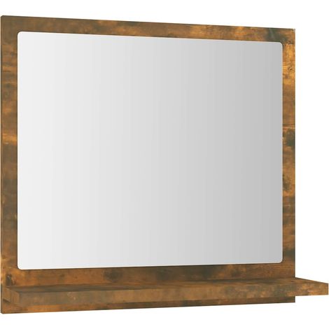 Maison Exclusive - Espejo de baño madera contrachapada roble ahum (1/5)