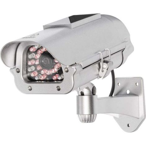 Solar-powered dummy camera with realistic IR simulation – Model 419706, easy installation and guaranteed autonomy