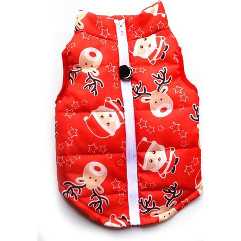 Vêtements d'hiver pour animaux de compagnie (XS, Père Noël rouge)-Fei Yu