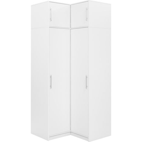 Armario de rincón Dortivu 161 , 200x107x109cm, Puertas de armario: Con bisagras, Número de estantes: 0