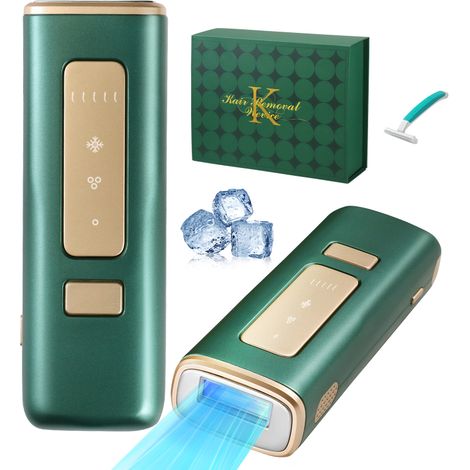 Épilateur laser IPL refroidissant à usage domestique, unisexe, flashs infinis, épilation indolore, convient au visage, aux aisselles, aux bras, au maillot et aux jambes. (1/5)