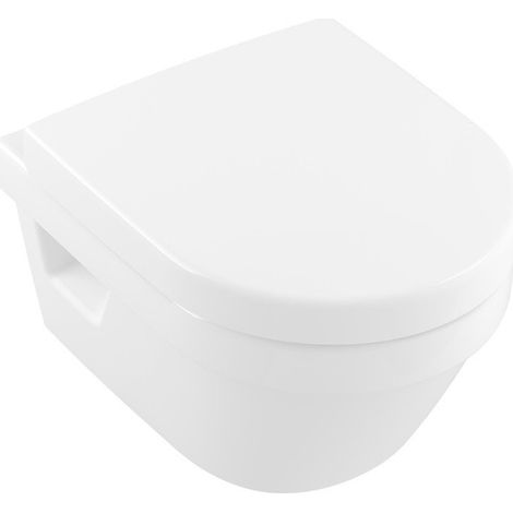 Architectura, Cuvette à fond creux, 350 x 480 mm, Rond, DirectFlush, modèle suspendu, sortie horizontale, En porcelaine sanitaire Blanc