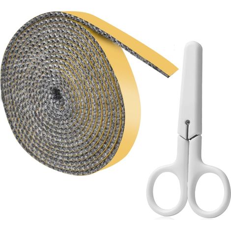 Joint Insert Cheminée, Joints Tressé Auto-adhésive, Joint d'Étanchéité en Fibre de Verre, Joints D'étanchéité Résistante à la Chaleur pour Poêle, Tube Poele, Porte de Four (3mm×20mm×3m) (1/5)