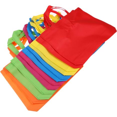 Lot de 12 sacs cadeaux en tissu non tissé réutilisables pour (1/5)