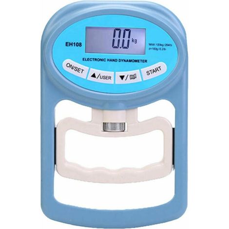 Misuratore di forza di presa con dinamometro digitale portatile da 120 kg, cattura automaticamente la forza di presa elettronica