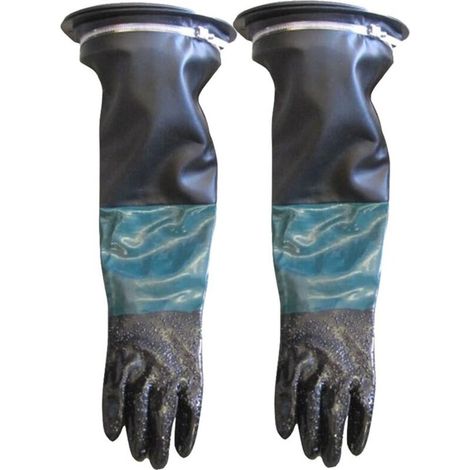 1 Pair 60cm P Sandblasting Gloves with