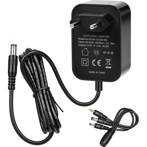 12V 3A 36W Adaptateur Secteur Alimentation Chargeur pour DVR NVR LED Caméra (1/5)