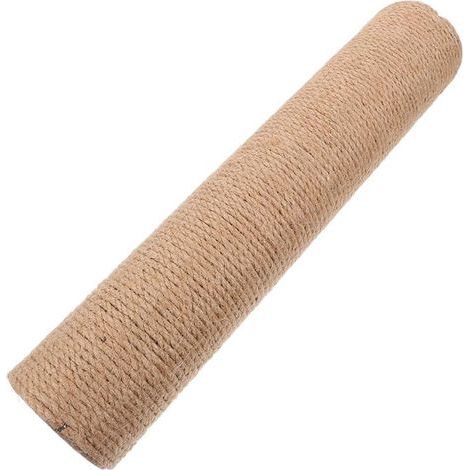 Sisalstamm, 40 cm hoch, 8 cm Durchmesser, inklusive Schraube, für Katzenkratzbäume im Innenbereich (1/5)