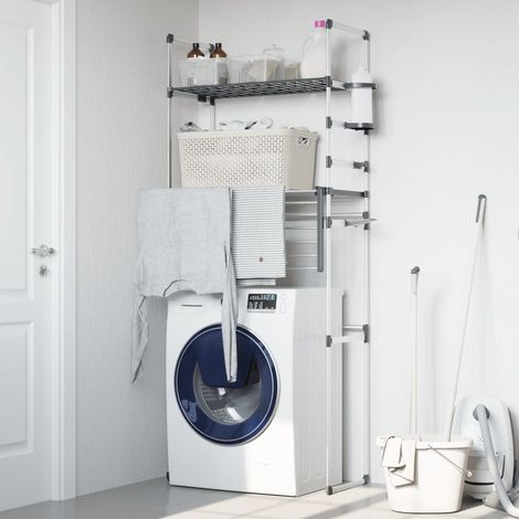 Étagère Support de rangement,Étagère Moderne pour machine à laver 77x52x192 cm aluminium - DH18861 (1/5)