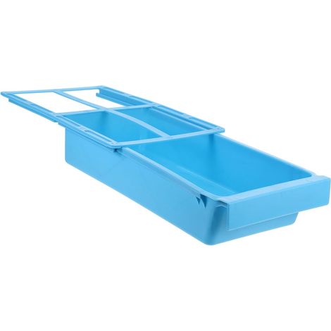 Boîte De Rangement sous Le Bureau Plastique pour Outils De Machine à Coudre Industrielle Organisateur De Tiroir Caché pour Bureau à Domicile Et Gestion des Câbles Couleur (1/5)