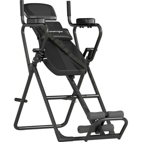 Tavolo Inversione 161x69x146 cm con Barre Flessioni Trazioni Tavolo di Inversione in Acciaio Q195 Nero
