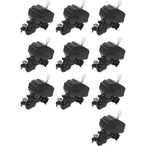 TOP Set of 10 boat motor coffee stirrers, stainless steel clip-on beverage mixer, novelty miniature motor