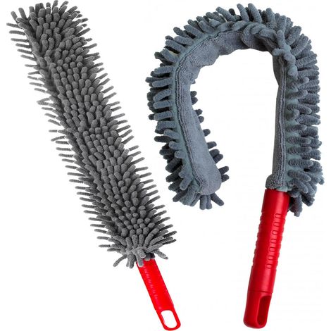 1 x Flexible Noodle Microfibre Duster For Cleaning Dust On Blinds & Lights (1/2)