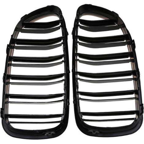 Grilles de calandre pour BMW F10/F11, type M5, laquées noir brillant, à partir de 2010.