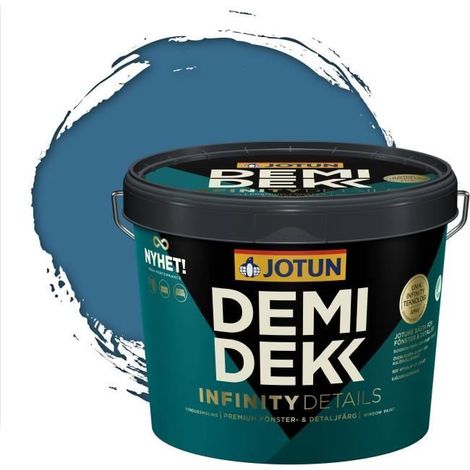 Peinture Bois - JOTUN - Lasure Opaque Satinée - RAL 5007 - Bleu Brillant - 3L (1/2)