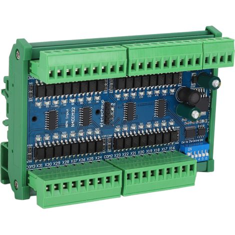 Contrôleur d'entrée RS485 32 canaux rail DIN isolé carte acquisition quantique PLC interrupteur NPN avec boîtier niveau bas (1/5)