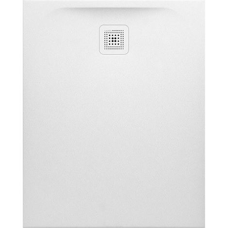 Receveur de douche LAUFEN PRO rectangulaire, écoulement sur le petit côté 1000 x 800 x 33 mm blanc mat LAUFEN