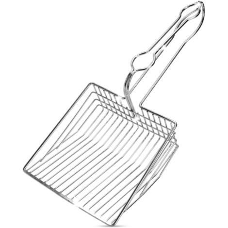 Pelle à litière pour Chat - Acier Inoxydable - Pelle Profonde pour Tamisage Rapide - Facile à Nettoyer (1/4)