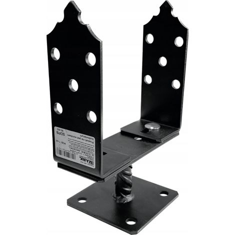 Base de poteau réglable 0-200 mm pour carré rétro (1/5)
