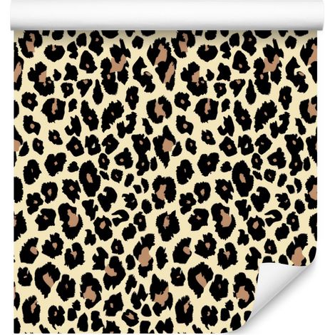 Tierfelltapete Braun, Beige, Schwarz und Creme 50x1000 cm (1/5)