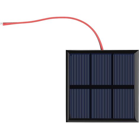 Chargeur Solaire Portable 0.7W 1.5V DIY Module d'Alimentation pour Batterie 1.2V avec Fil Idéal pour Camping Bricolage et Projets Solaires (1/5)