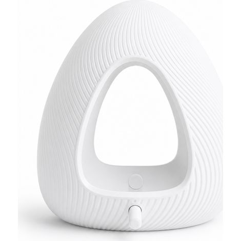 Mangeoire à oiseaux suspendue blanche et moderne pour balcon, jardin, terrasse