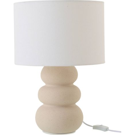 Lampe de table en poterie blanc cassé - blanc cassé (1/4)