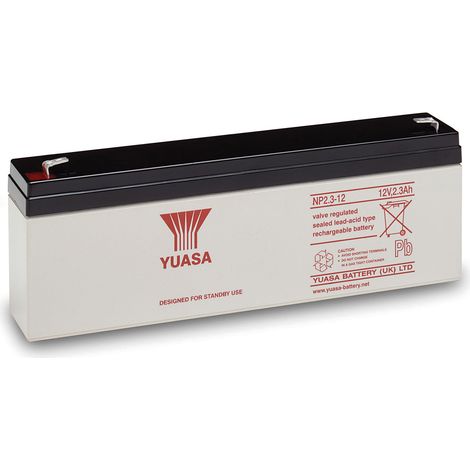 batterie au plomb - 12 volts - 2.3 ah - yuasa np2.3-12