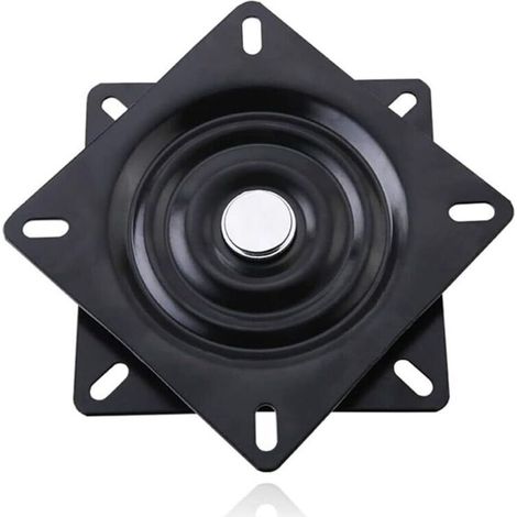 Vierkantlager für Drehteller, 15 cm, Drehfuß, für Sofas, Fernseher und Barhocker, Schwarz